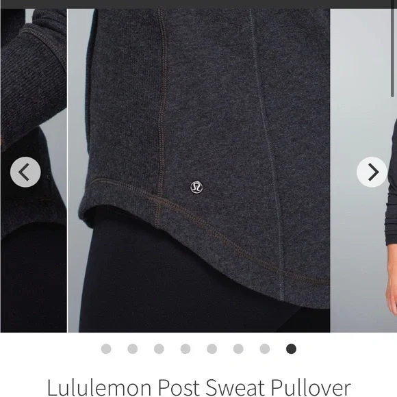 Lululemon Post Sweat Pullover Hoodie size 6 can fit 8 EUC - Picture 5 of 7